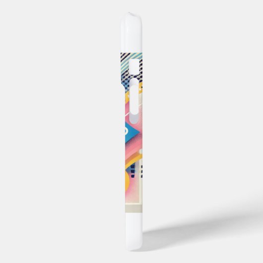 Vibrant Geometric iPhone Cover |Slim & Unique Look (Rückseite / Links)