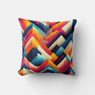 Vibrant Geometric Kissen