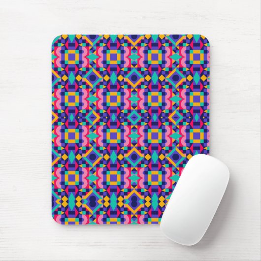 Vibrant geometric mousepad featuring colorful (Mit Mouse)