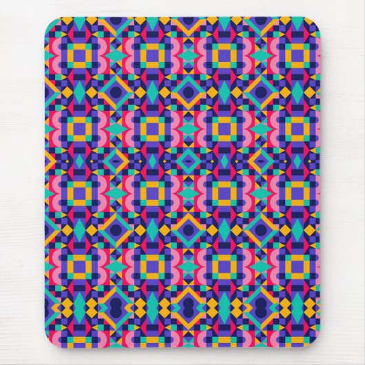 Vibrant geometric mousepad featuring colorful (Vorne)