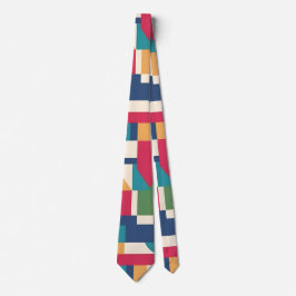 Vibrant Geometric Neck Tie Krawatte