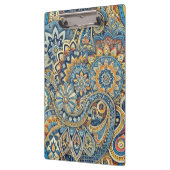 Vibrant Geometric Paisley Abstrakt Klemmbrett (Links)