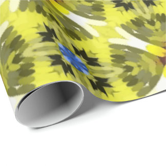 vibrant geometric pattern in yellow, green, blue  geschenkpapier