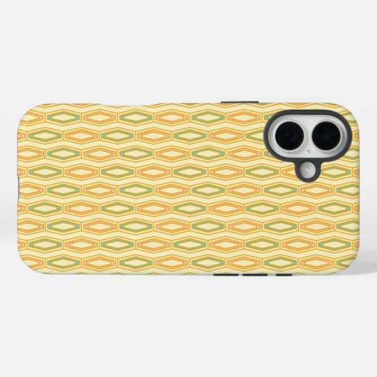 Vibrant geometric pattern with hexagonal shapes  Case-Mate iPhone hülle (Rückseite (Horizontal))
