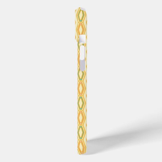 Vibrant geometric pattern with hexagonal shapes  Case-Mate iPhone hülle (Rückseite / Links)