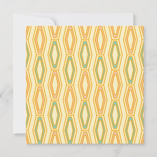 Vibrant geometric pattern with hexagonal shapes  dankeskarte (Vorderseite)