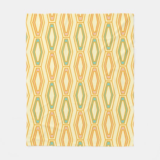 Vibrant geometric pattern with hexagonal shapes  fleecedecke (Vorderseite)