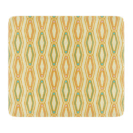 Vibrant geometric pattern with hexagonal shapes  schneidebrett