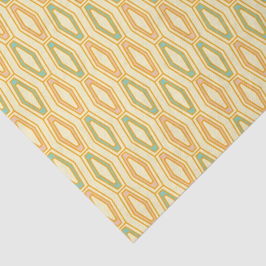 Vibrant geometric pattern with hexagonal shapes  seidenpapier (Ausschnitt)