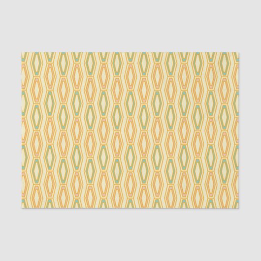 Vibrant geometric pattern with hexagonal shapes  seidenpapier (Vorderseite)