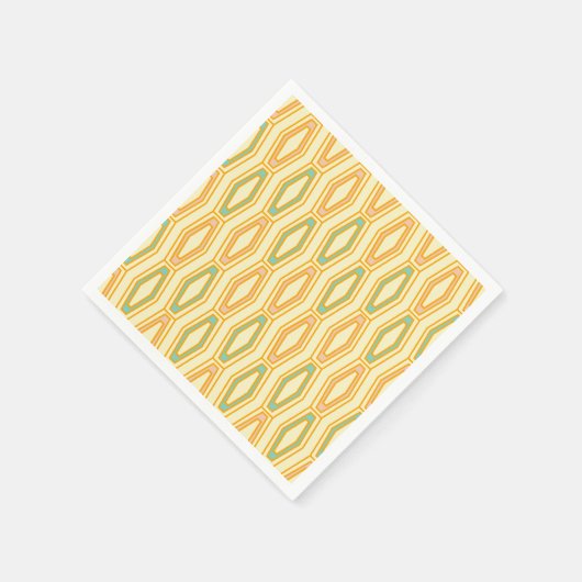 Vibrant geometric pattern with hexagonal shapes  serviette (Ecke)