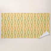 Vibrant geometric pattern with hexagonal shapes  strandtuch (Vorderseite)