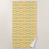Vibrant geometric pattern with hexagonal shapes  strandtuch (Vorderseite)
