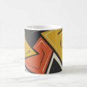 Vibrant Geometric Street Art Kaffeetasse (Mittel)
