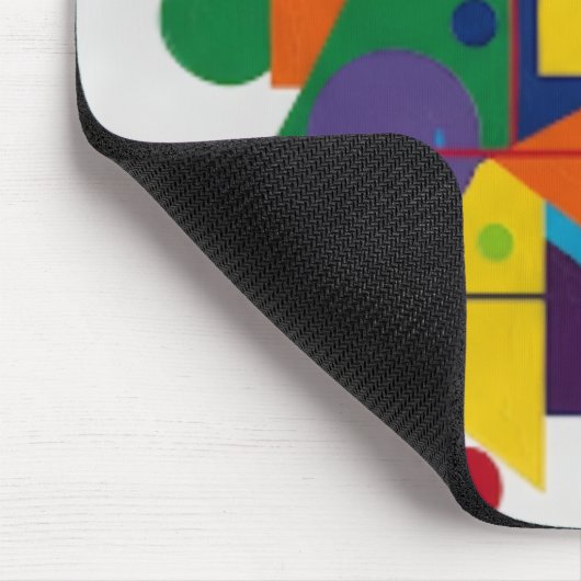 Vibrant Geometric Symphony Mousepad (Ecke)