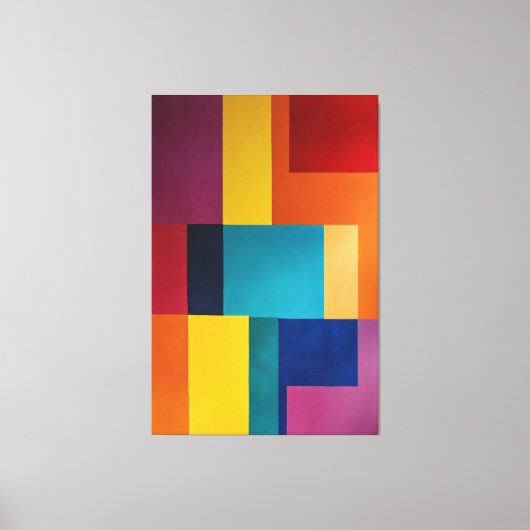 Vibrant Geometry Leinwanddruck (Vorderseite)