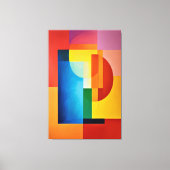 Vibrant Geometry Leinwanddruck (Vorderseite)