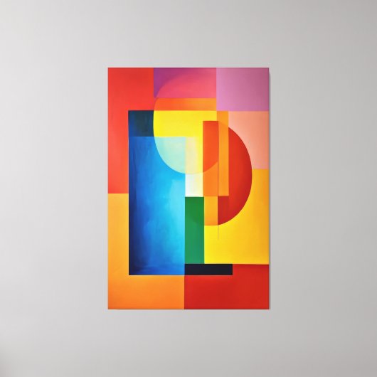 Vibrant Geometry Leinwanddruck (Vorderseite)