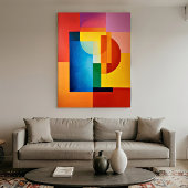 Vibrant Geometry Poster