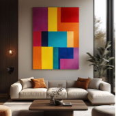 Vibrant Geometry Poster