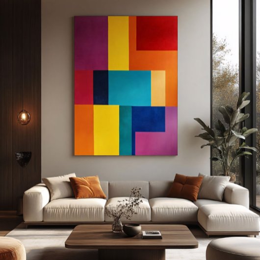 Vibrant Geometry Poster