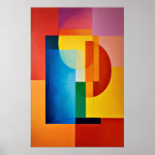 Vibrant Geometry Poster (Vorne)