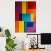 Vibrant Geometry Poster (Heimbüro)