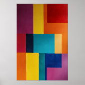 Vibrant Geometry Poster (Vorne)