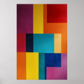 Vibrant Geometry Poster (Vorne)