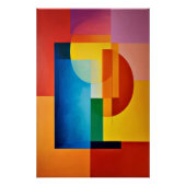 Vibrant Geometry Poster (Vorderseite)