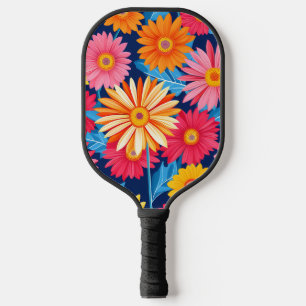 Vibrant Gerbera Daisies Blume Pflanze Pickleball Schläger