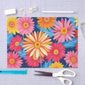 Vibrant Gerbera Daisies Blume Pflanze Seidenpapier (Handwerk)