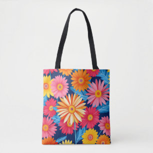 Vibrant Gerbera Daisies Blume Pflanze Tasche