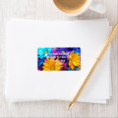 Vibrant Gerbera Daisy Bouquet Adressaufkleber (Insitu)