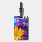 Vibrant Gerbera Daisy Bouquet Gepäckanhänger (Vorderseite vertikal)