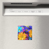 Vibrant Gerbera Daisy Bouquet Magnet (In Situ (Geschirrspüler))