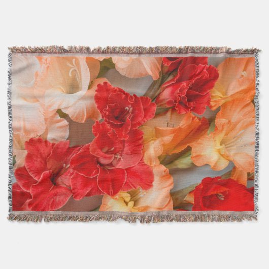 Vibrant Gladiolus flowers Decke (Vorderseite)