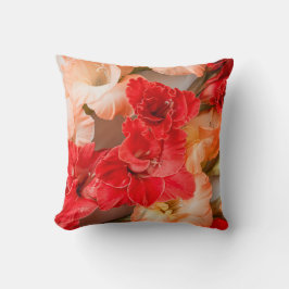 Vibrant Gladiolus flowers Kissen