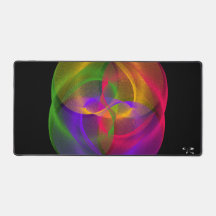 Vibrant Glossy Finish Geometric Gaming Mouse Pad