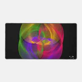 Vibrant Glossy Finish Geometric Gaming Mouse Pad Schreibtischunterlage