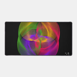 Vibrant Glossy Finish Geometric Gaming Mouse Pad Schreibtischunterlage