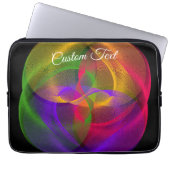 Vibrant Glossy Finish Geometric Laptop Case (Vorderseite)
