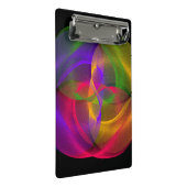 Vibrant Glossy Finish Geometric Mini Clipboard Klemmbrett (Schrägansicht)
