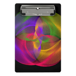 Vibrant Glossy Finish Geometric Mini Clipboard Klemmbrett