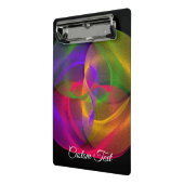 Vibrant Glossy Finish Geometric Mini Clipboard Klemmbrett (Gewinkelt2)