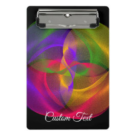 Vibrant Glossy Finish Geometric Mini Clipboard Klemmbrett
