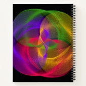 Vibrant Glossy Finish Geometric Notebook Notizblock (Rückseite)