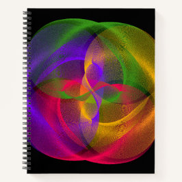 Vibrant Glossy Finish Geometric Notebook Notizblock