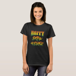 Vibrant Glück im neuen Jahr 2025 T-Shirt