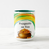 Vibrant Golden Coins St. Patty's Heart Tasse (Zentrum)